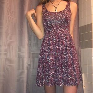 American Eagle floral skater dress